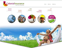 Tablet Screenshot of colonialinsurance.com.au